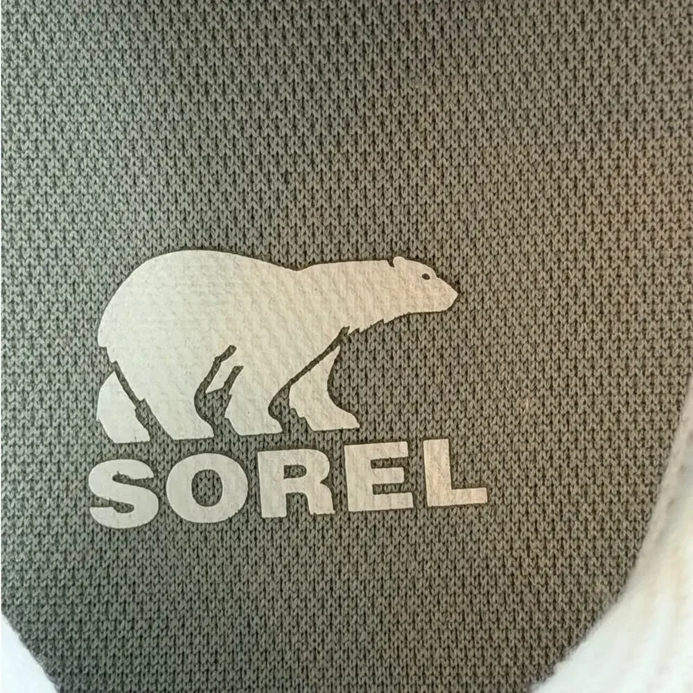 Sorel Womens Gray 8.5 Out N About III Waterproof Lace Up Casual Walking Sneakers